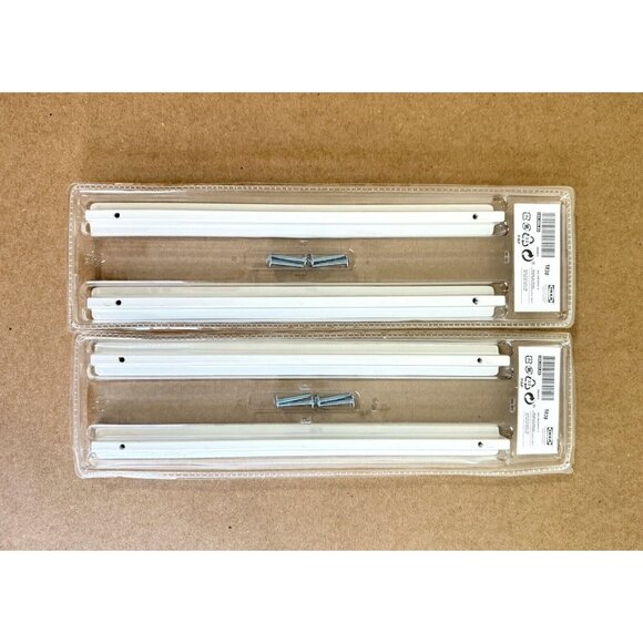 IKEA HACKÅS Drawer Pulls ~ White Powder Coated Aluminum ~ 11-13/16" ~ 2 Per Pack - Picture 3 of 6